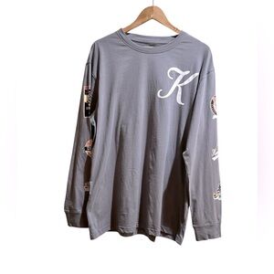 Kappa Classic World Champions Gray Long Sleeve Graphic Tee